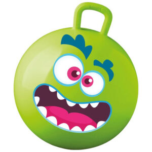 Skippybal met Smile Emoticon – groen – 50 cm – buitenspeelgoed voor kinderen