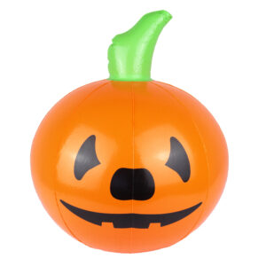 Opblaasbare Halloween decoraties – Pompoen – oranje/zwart – 35 cm – pvc kunststof