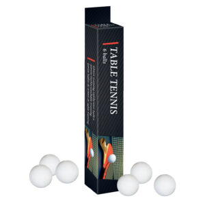 Set van 6x stuks tafeltennis/pingpong ballen 4 cm – Tafeltennissen – Tafeltennisballen
