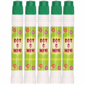 Bingostift – 5x – dikke punt – kleur groen – Marker dikke stippen