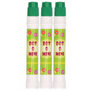 Bingostift – 3x – dikke punt – kleur groen – Marker dikke stippen