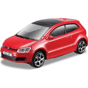 Modelauto Volkswagen Polo – GTI – Mark 5 – rood – schaal 1:43 – schaalmodel auto