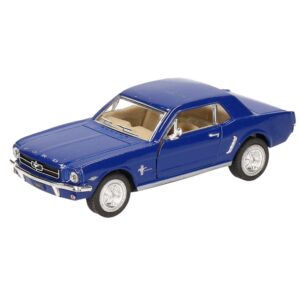 Modelauto Ford Mustang – 1964 – blauw – 13 cm – schaalmodel auto – Schaal: 1:36