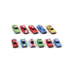 Speelgoedautos/racewagens speelgoed set – 8x stuks – metaal – diverse kleuren en modellen mix